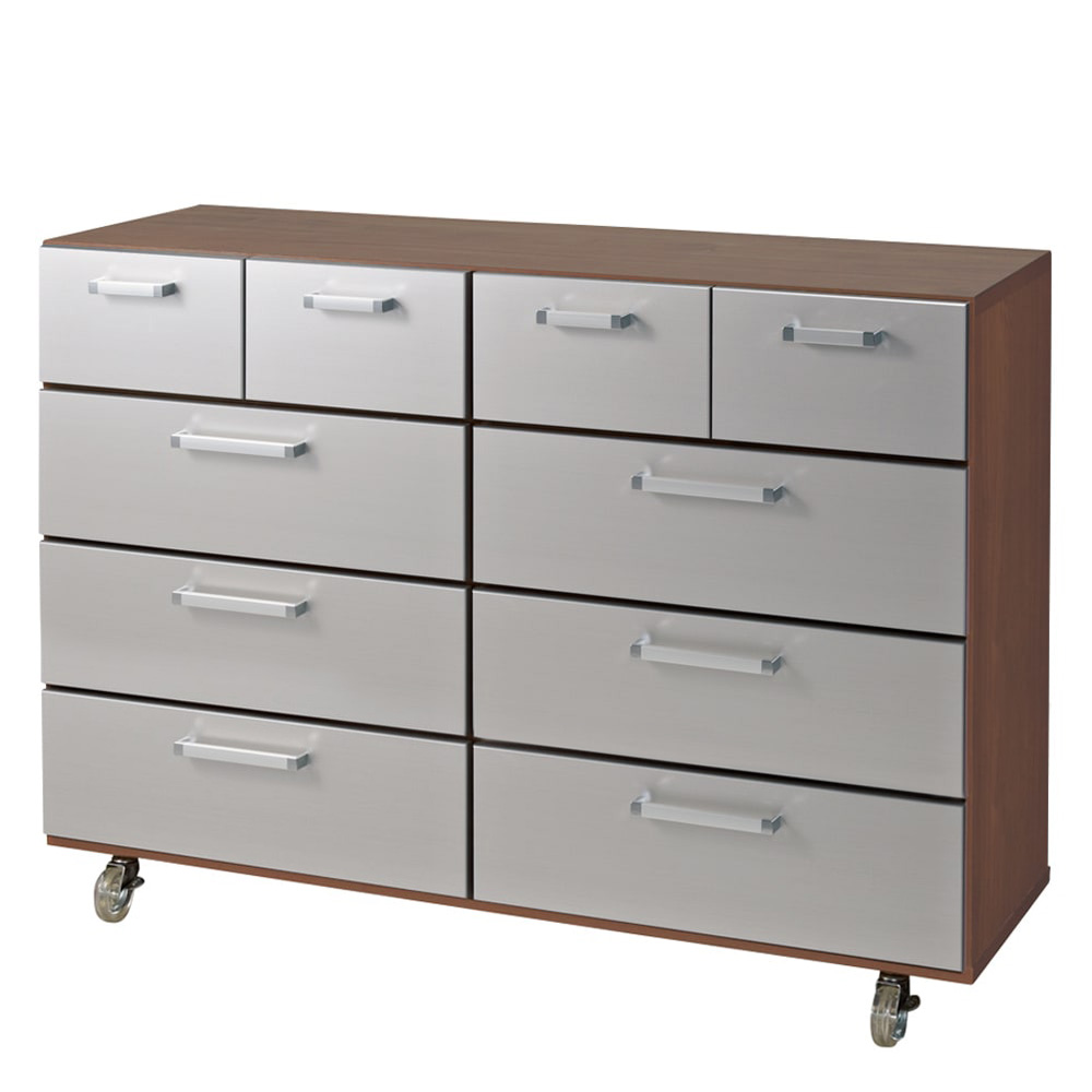 ディノス家具　キャスター付きモダンクローゼットチェスト 5段・幅120cm キャスター付きモダンクローゼットチェスト 5段・幅120cm 通販 - ディノス