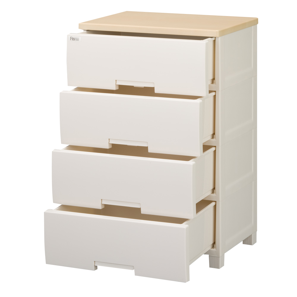 フィッツプラス 幅55cmタイプ 4段 衣類 衣装ケース 収納ケース 衣類収納 531944