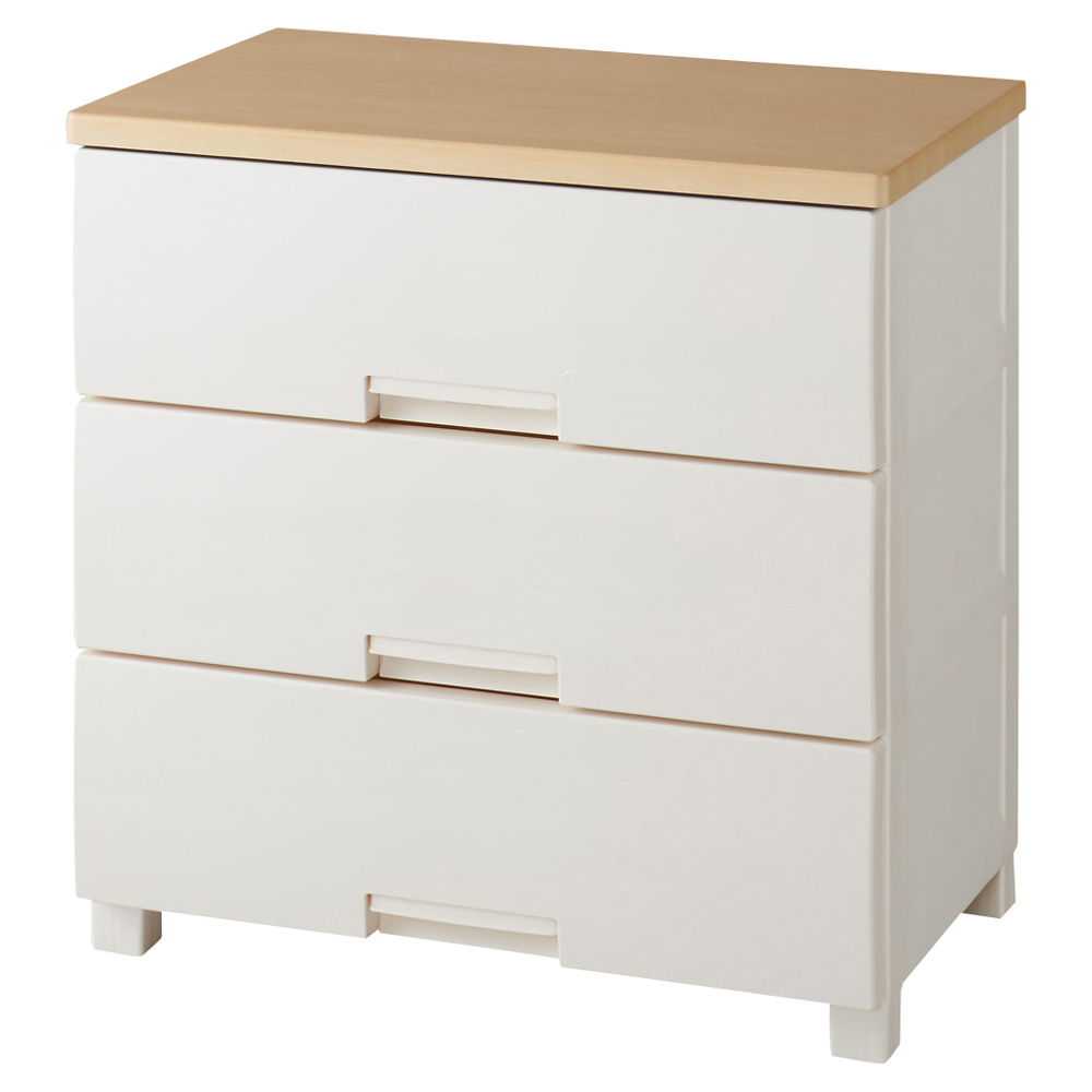 【ローチェスト】フィッツプラス 幅65cmタイプ 3段 衣類 衣装ケース 収納ケース 衣類収納 531947