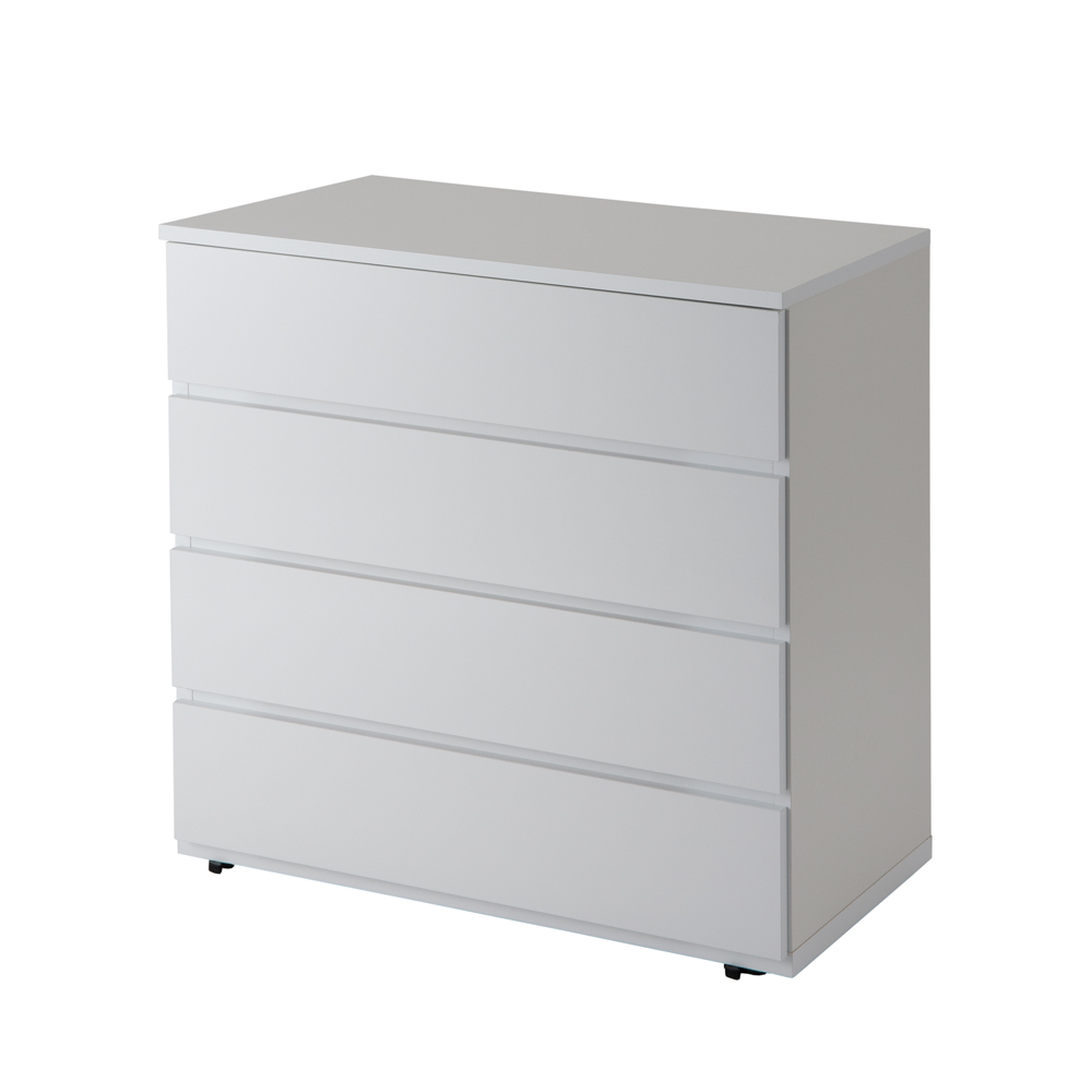 収納量でも奥行が選べる隠しキャスター付きチェスト 5段・高さ105cm幅90cm奥行45cm 押入れ クローゼット収納 衣類収納 532006