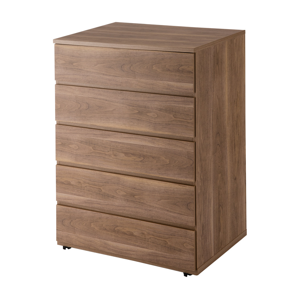 収納量でも奥行が選べる隠しキャスター付きチェスト 4段・高さ85cm幅75cm奥行60cm 押入れ クローゼット収納 衣類収納 532008