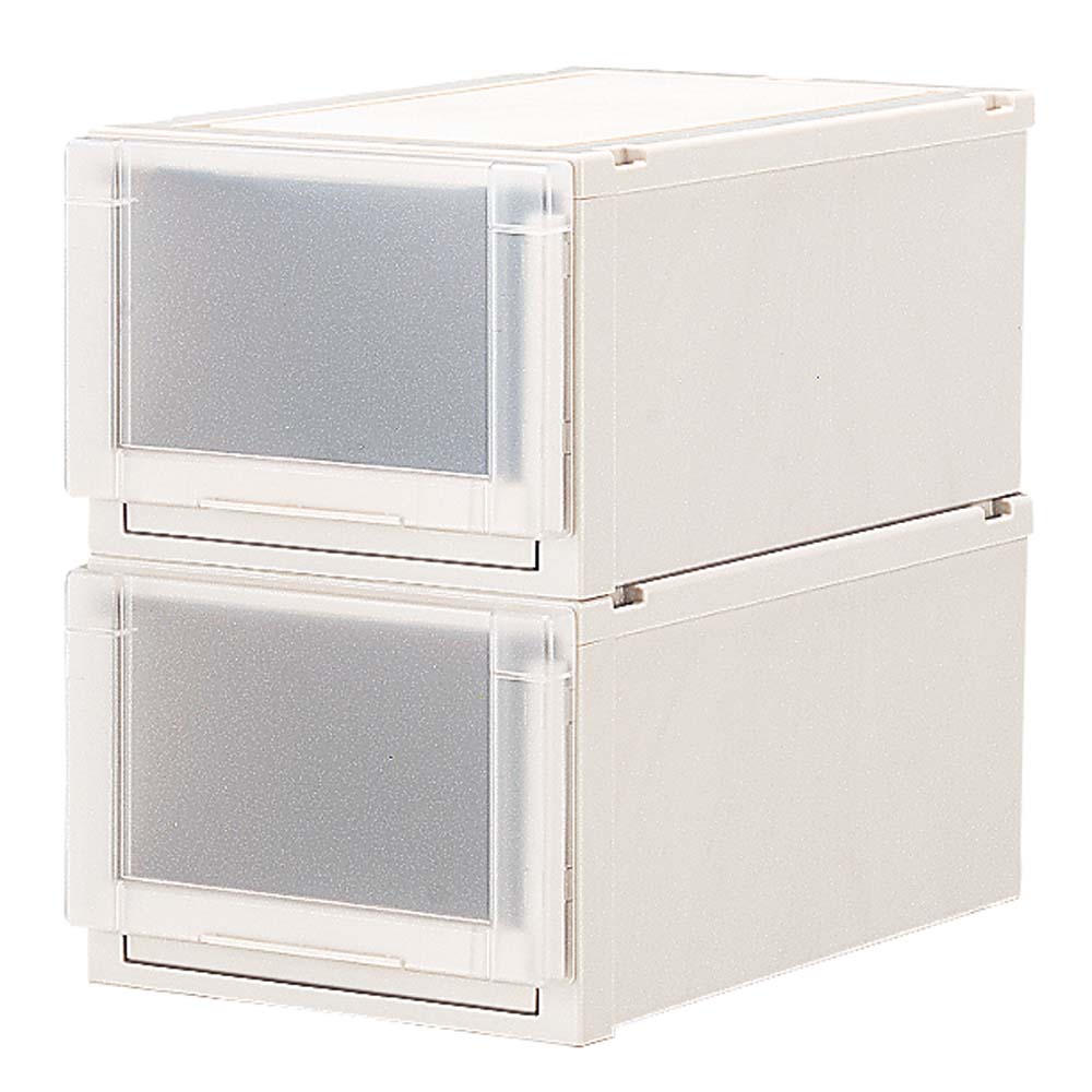 フィッツユニット（Fits unit）収納ケース2個組 【奥行55cmタイプ】幅35・高さ25cm 収納ボックス 小物収納 フリーボックス 532202