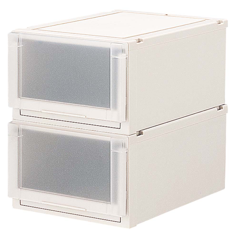 フィッツユニット(Fits unit)収納ケース2個組 【奥行55cmタイプ】幅40・高さ25cm 収納ボックス 小物収納 フリーボックス 532205