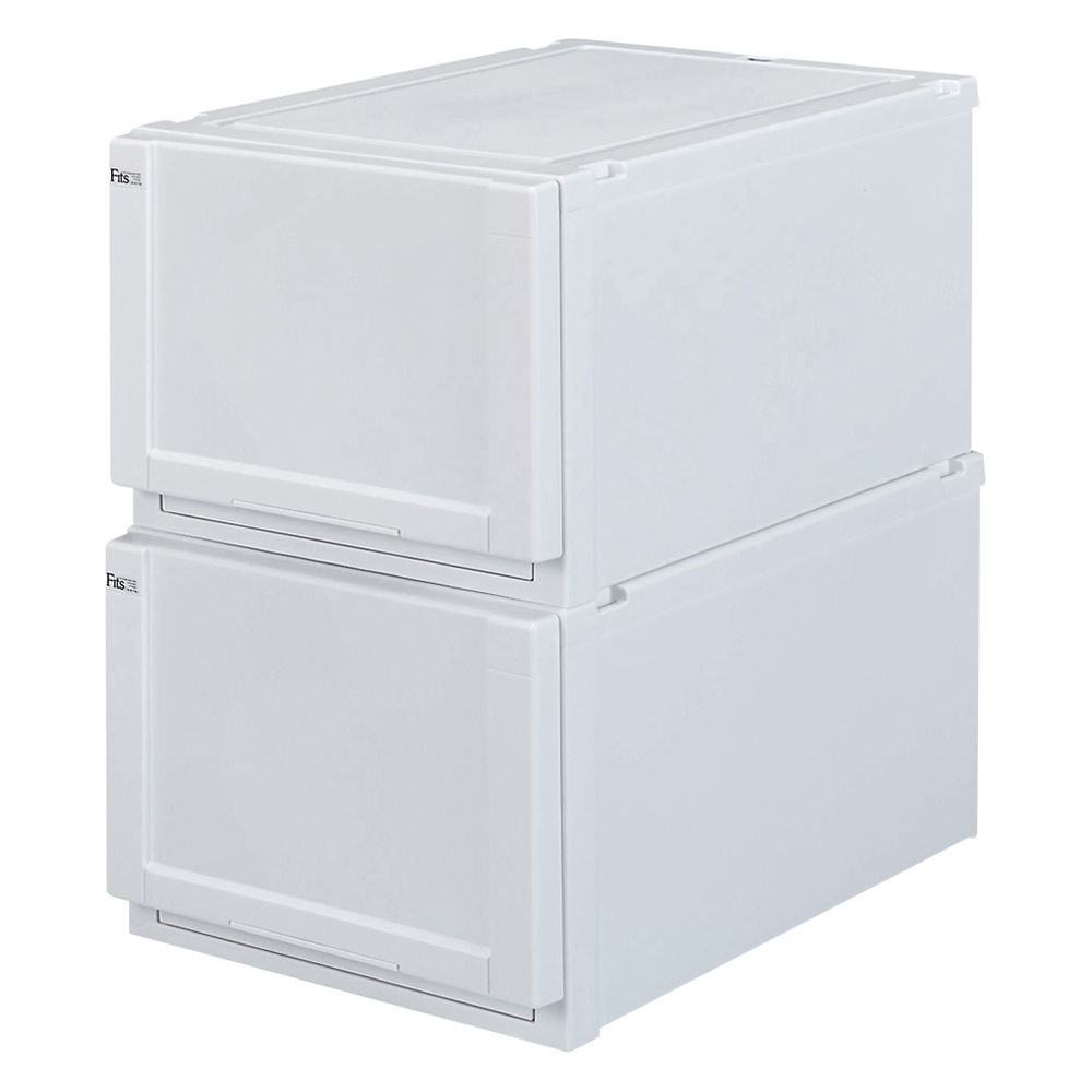 フィッツユニット(Fits unit)収納ケース2個組 【奥行55cmタイプ】幅40・高さ30cm 収納ボックス 小物収納 フリーボックス 532206