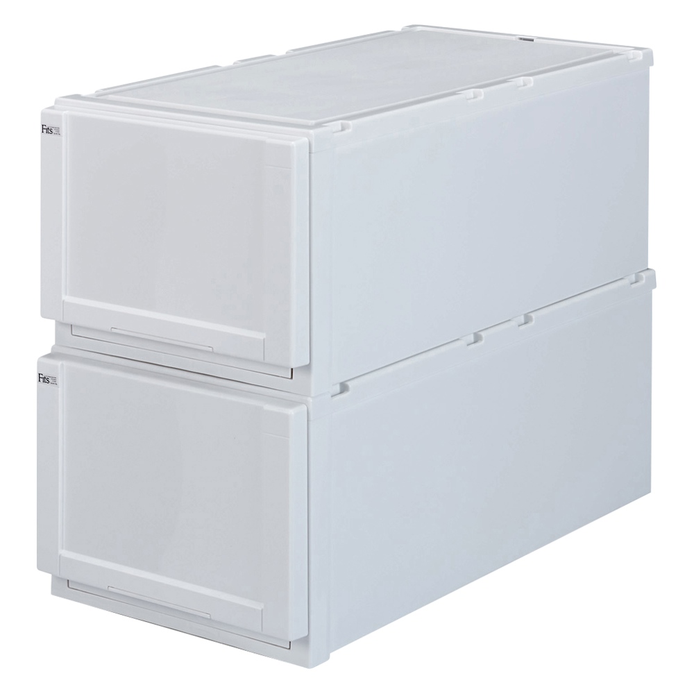 フィッツユニット(Fits unit)収納ケース2個組 【奥行74cmタイプ】幅39・高さ30cm 収納ボックス 小物収納 フリーボックス 532212