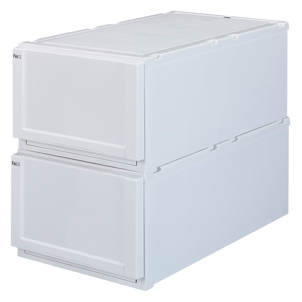 フィッツユニット(Fits unit)収納ケース2個組 【奥行74cmタイプ】幅44・高さ23cm 収納ボックス 小物収納 フリーボックス 532214