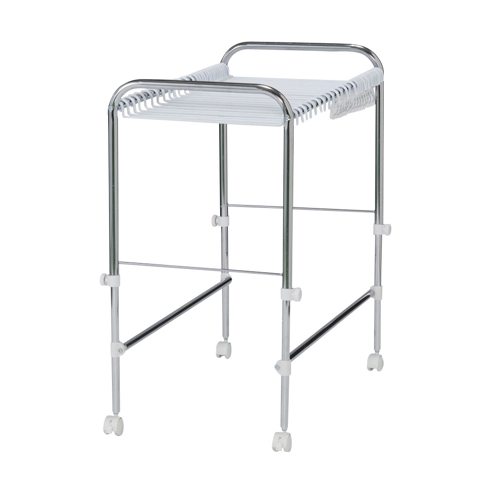 ジーパンもOK！頑丈スラックスハンガー 高さ伸縮式・30本掛け ハンガーラック パイプハンガー 衣類収納 532239