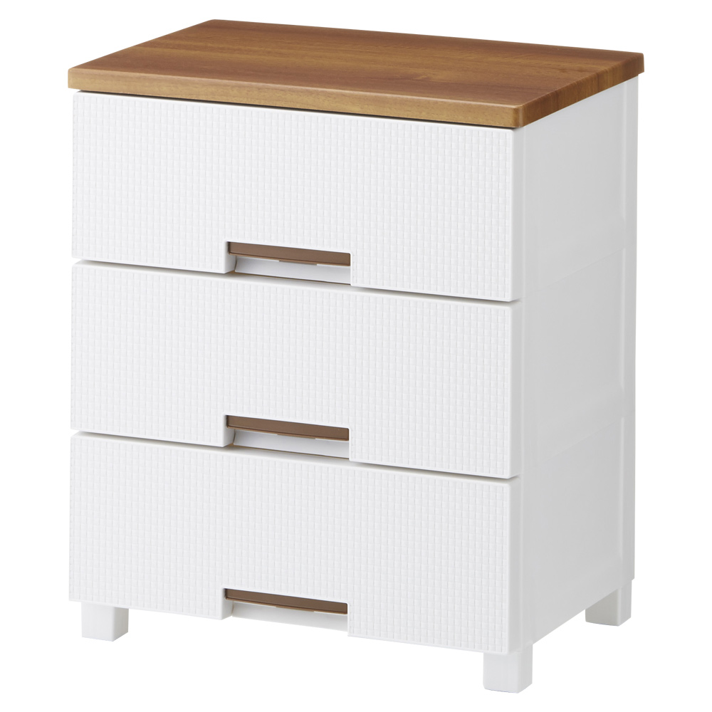 フィッツプラスメッシュ 幅55高さ66cm・3段 衣類 衣装ケース 収納ケース 衣類収納 532325