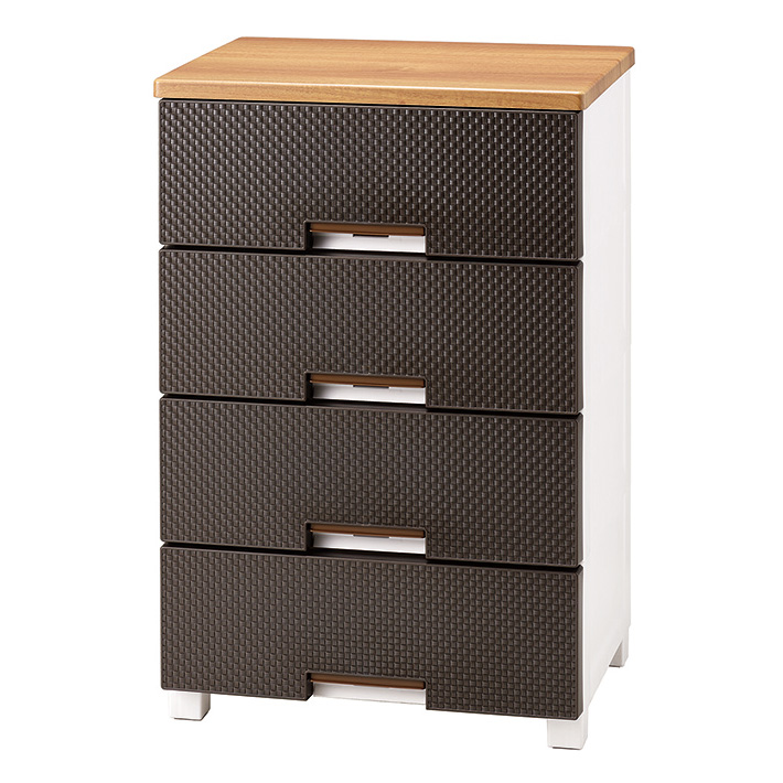 フィッツプラスメッシュ 幅55高さ85cm・4段 衣類 衣装ケース 収納ケース 衣類収納 532326