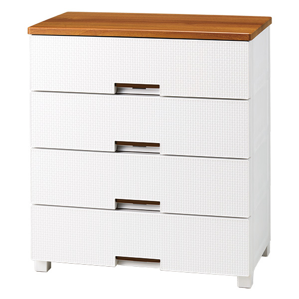 フィッツプラスメッシュ 幅75高さ85cm・4段 衣類 衣装ケース 収納ケース 衣類収納 532334