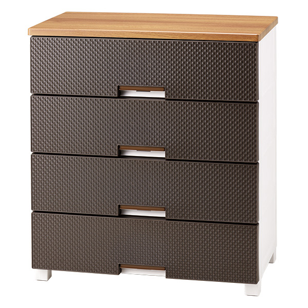 フィッツプラスメッシュ 幅75高さ85cm・4段 衣類 衣装ケース 収納ケース 衣類収納 532334