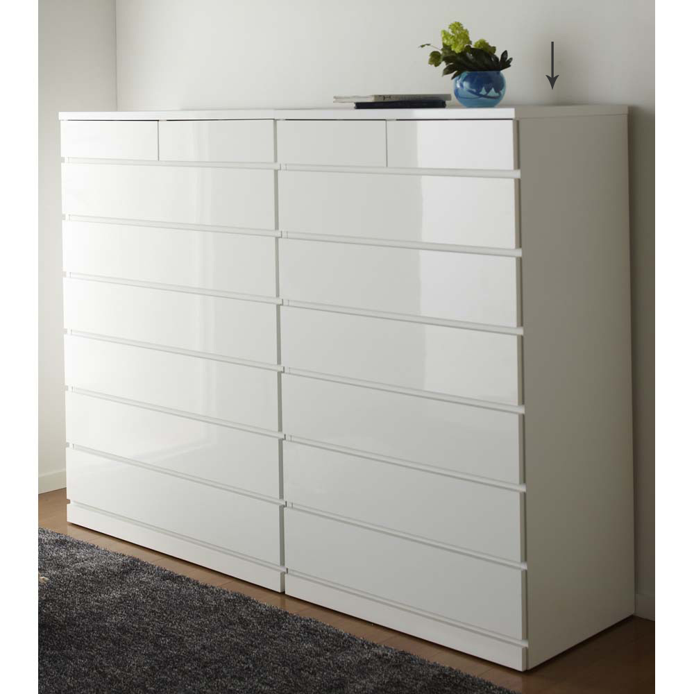 IKEA 3段チェスト HAUGA 幅70×奥行46×高さ84㎝ 収納家具 箪笥