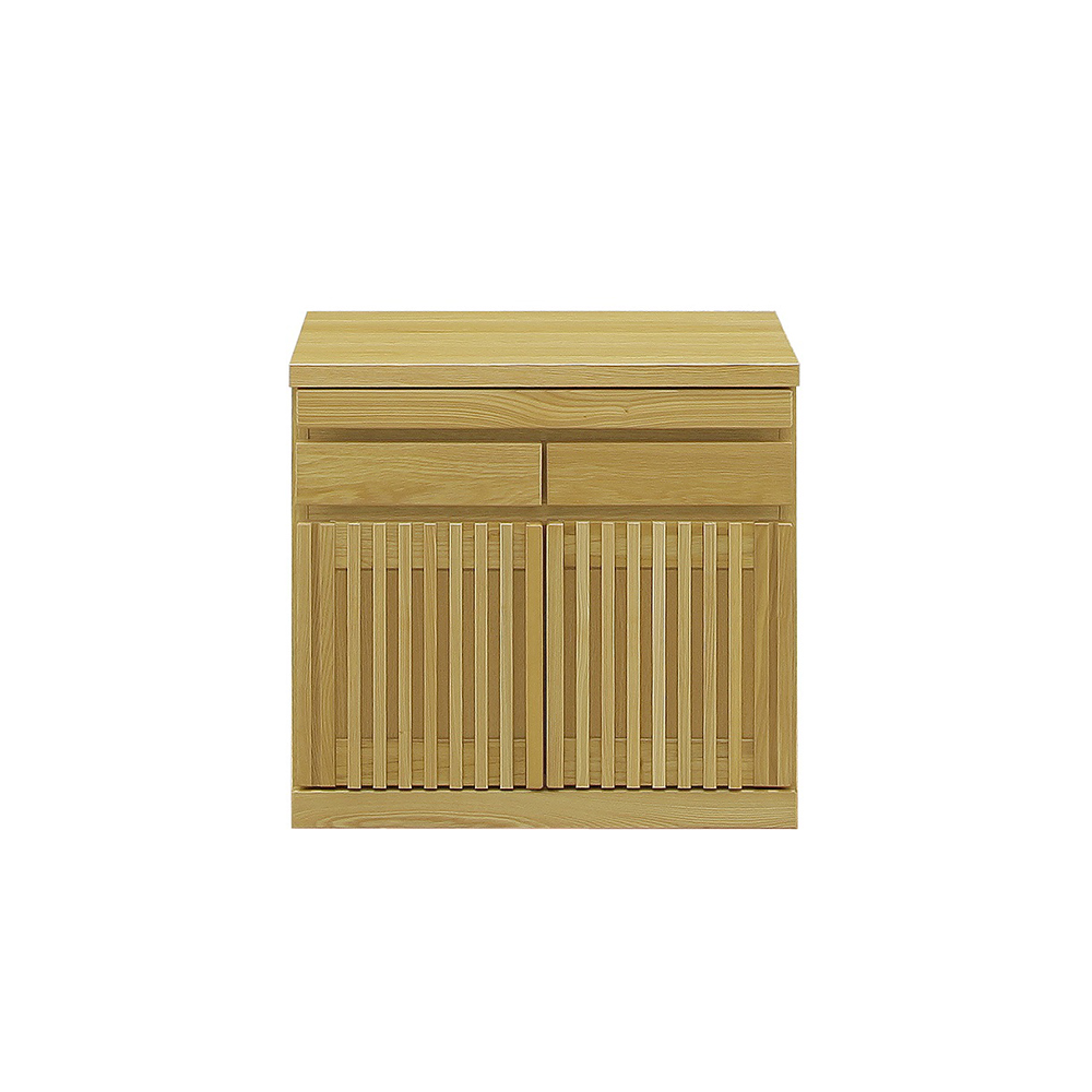 格子天然木仏壇キャビネット 高さ56cm キャビネット リビングボード リビング収納 532739