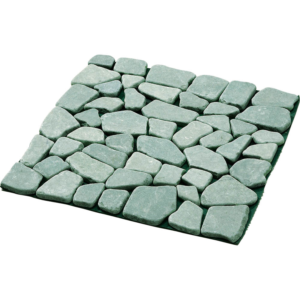 雑草が生えない天然石マット 同色12枚組 532901