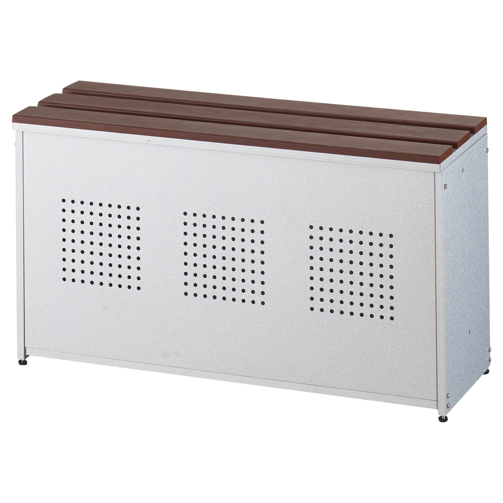 薄型ベランダ収納ベンチ 幅90cm ガーデンチェア ベンチ ガーデンファニチャー 532916