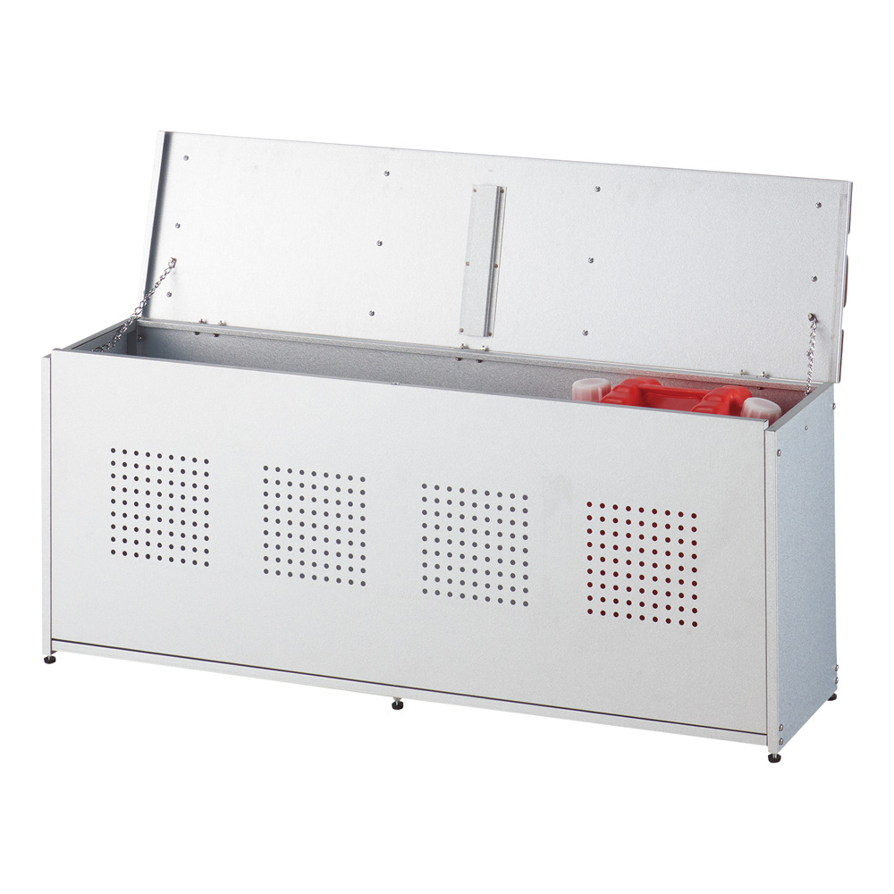 薄型ベランダ収納ベンチ 幅120cm ガーデンチェア ベンチ ガーデンファニチャー 532917