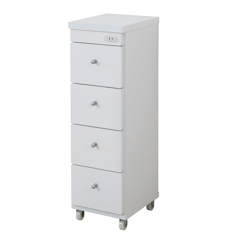 幅と奥行が豊富に選べるキャスター付きすき間チェスト 奥行29cm幅25cm 洗面所収納 隙間収納 トイレ 洗面所 ランドリー収納 526618