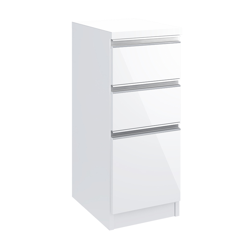 ［幅35奥行45高さ85cm］ キッチンすき間収納 引き出し3段 【Anyaシリーズ】 キッチンストッカー 隙間収納 キッチン収納 527123