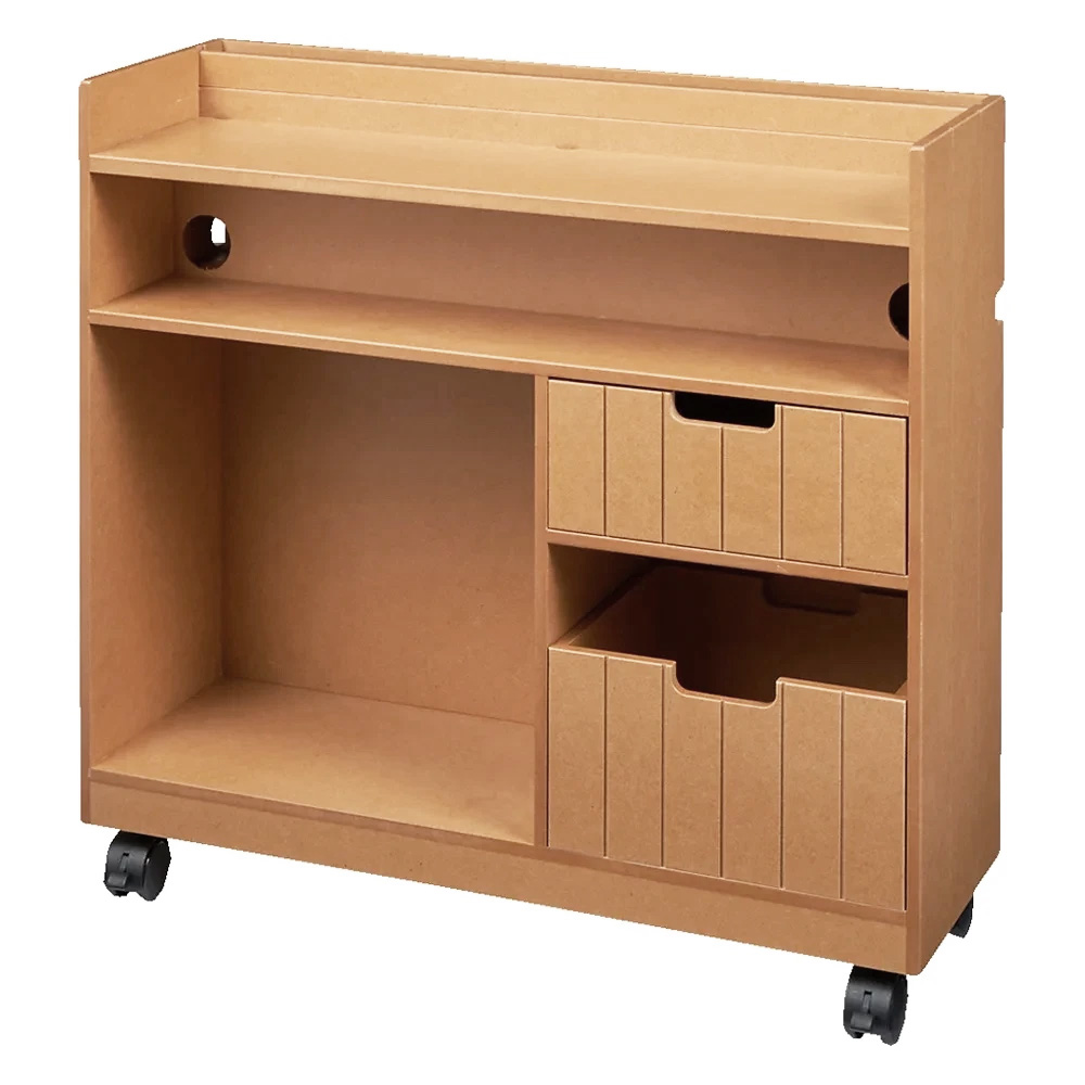 隠せるリビング整理ワゴン モバイル収納タイプ 幅60cm 収納ボックス 小物収納 フリーボックス 529209