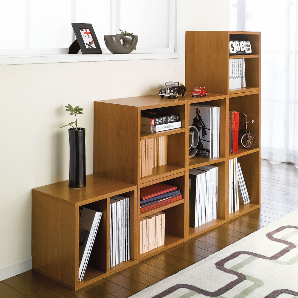 【お得な6個セット】組み合わせ自在なシステムボックス ユニットシェルフ リビング収納 530523