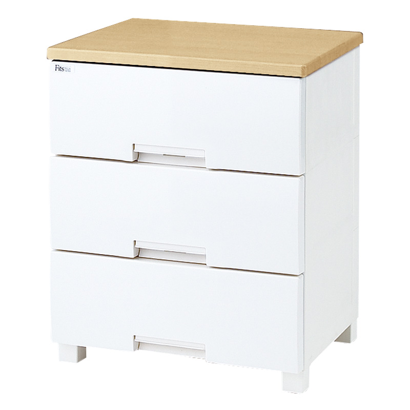 【ローチェスト】フィッツプラス 幅55cmタイプ 3段 衣類 衣装ケース 収納ケース 衣類収納 531943