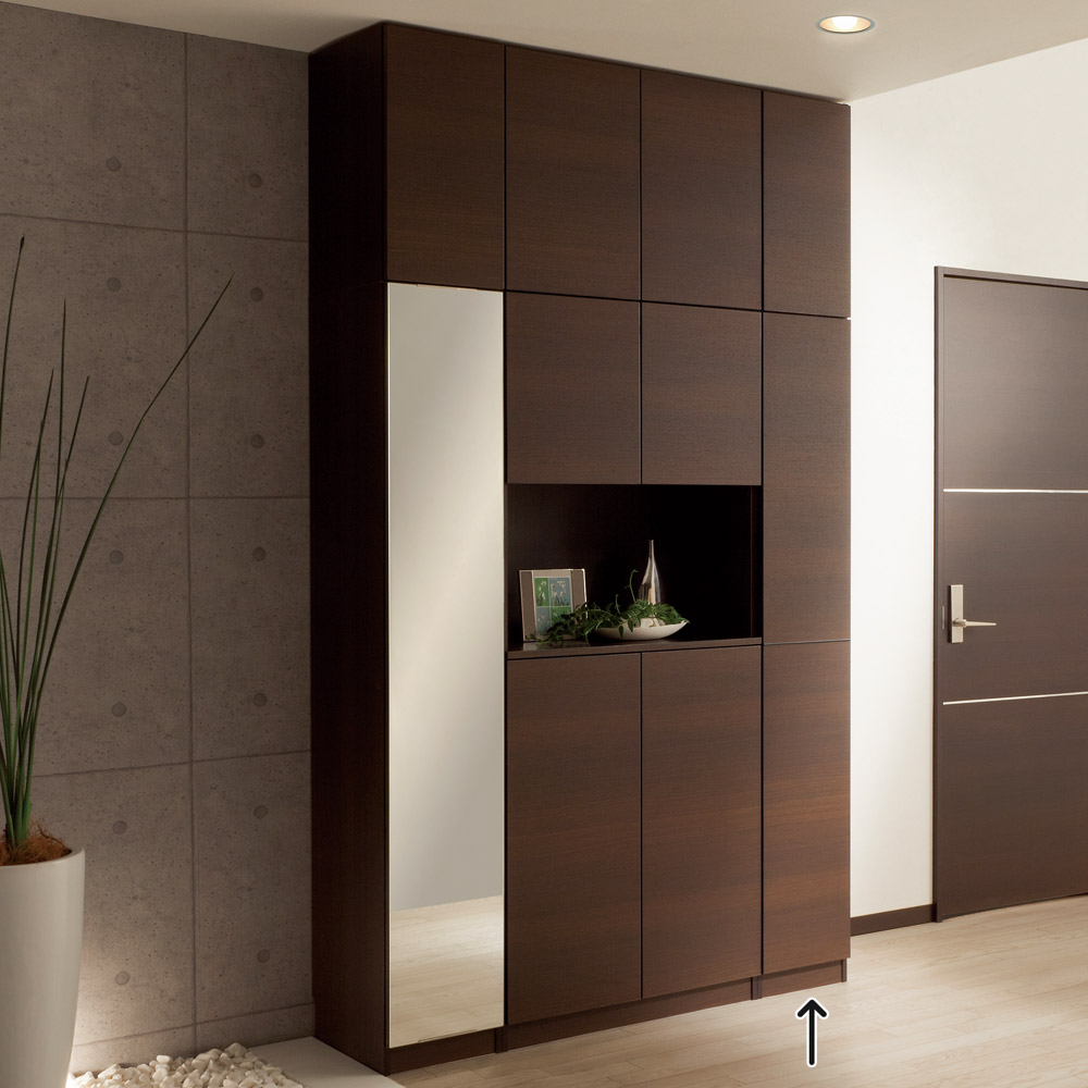 インテリアに合わせて8色＆13タイプから選べるシューズボックス 傘 長尺収納（右開き） 幅30高さ180.5cm 下駄箱 シューズボックス 玄関収納 532501