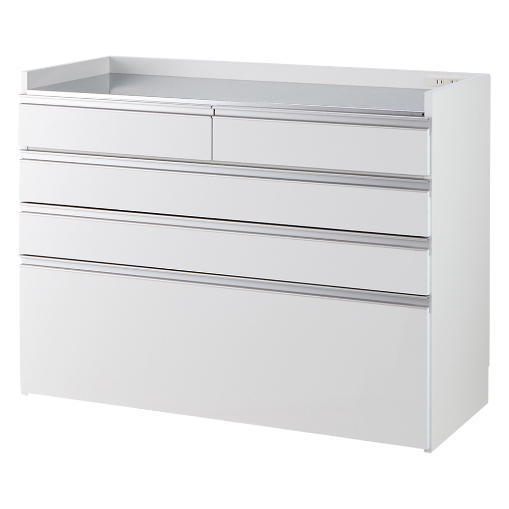 大型レンジ対応ステンレスクリーンキッチン カウンター 幅119cm キッチンカウンター キッチン収納 542709