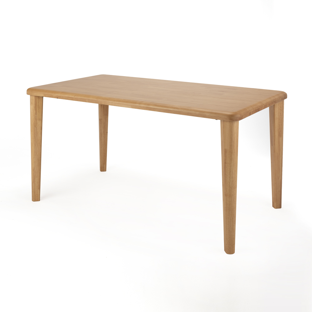 角丸優しいダイニングテーブル 4本脚 幅140奥行80cm ダイニングテーブル テーブル 543015