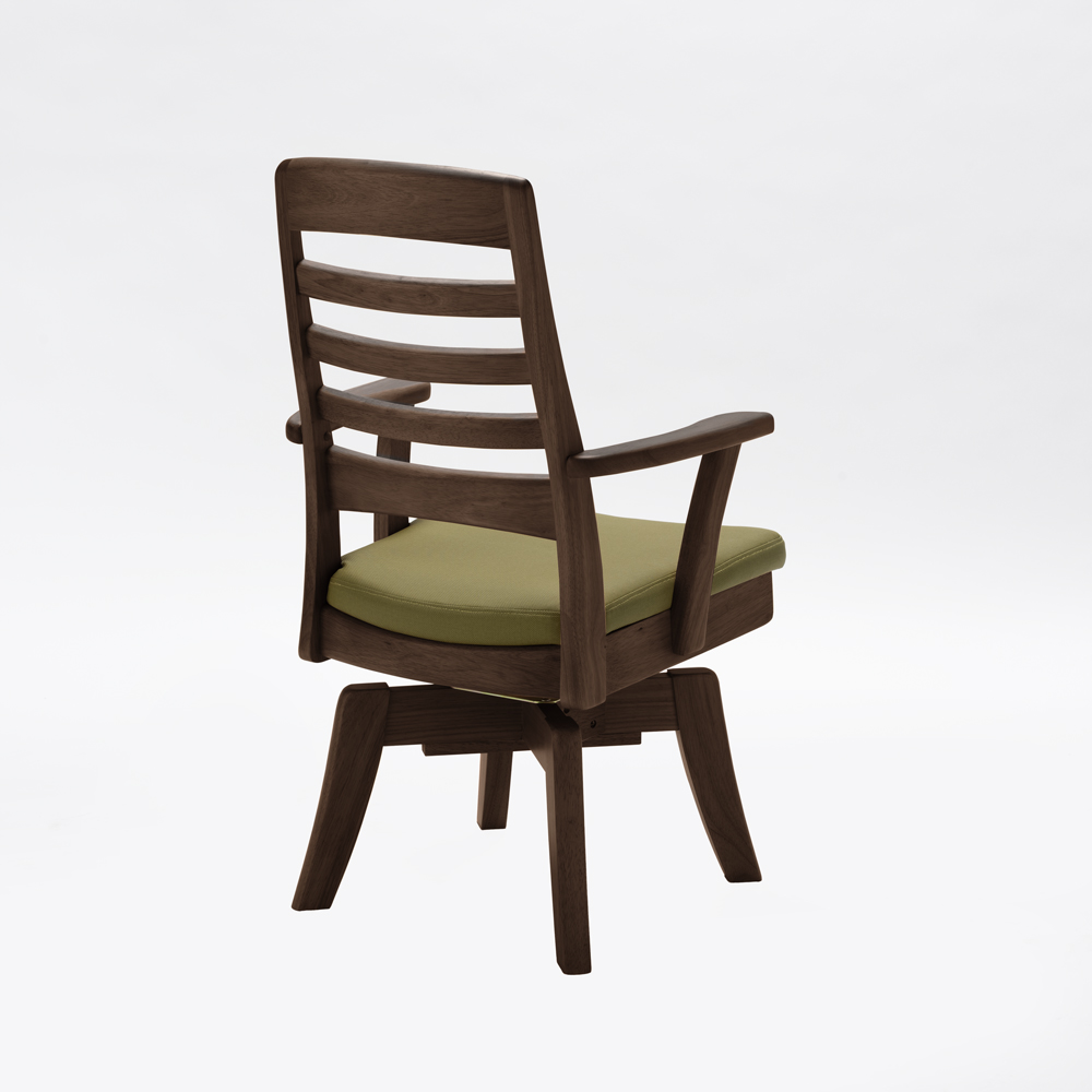 角丸優しいテーブルダイニングシリーズ 回転アームチェア 回転椅子 椅子 チェア 543018