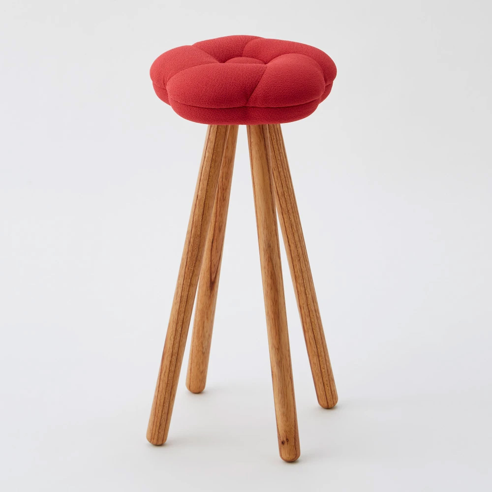 センダン天然木モナカシリーズ スツール 梅 ハイタイプ 高さ55cm幅32cm奥行32cm カウンターチェア 椅子 チェア 544012