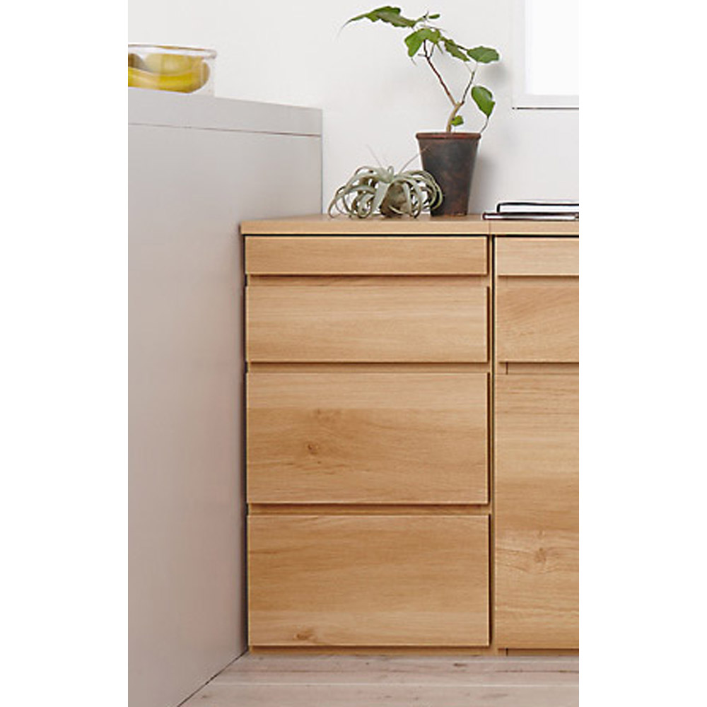 伸長式デスク＆キャビネット用 チェスト単品【ローチェスト】 リビング リビング収納 544420