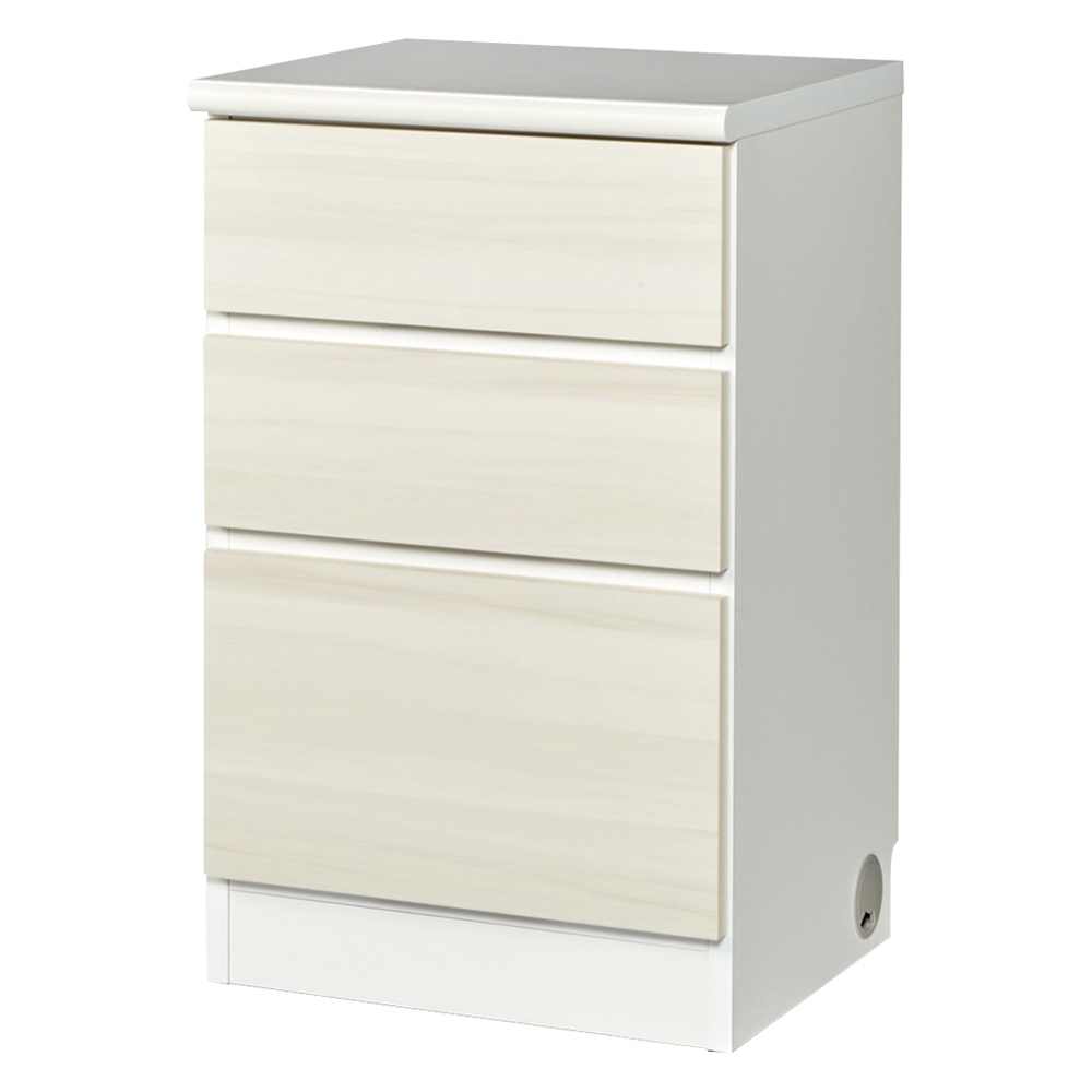 光沢木目リビングオフィスシリーズ サイドチェスト ハンガーラック 台 ラック ホームオフィス家具 544622