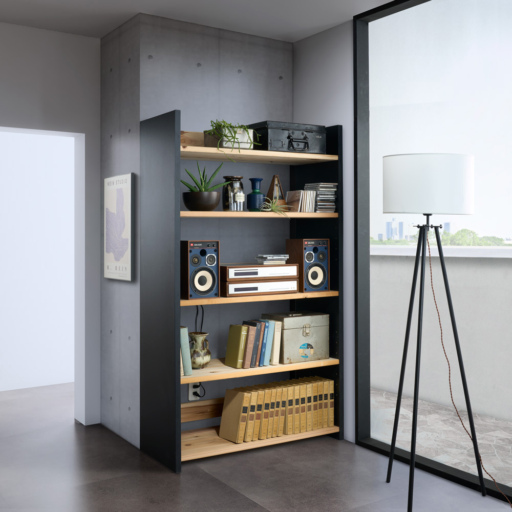 dショッピング |杉天然木棚のスタイリッシュ頑丈ラック 幅60cm奥行33cm