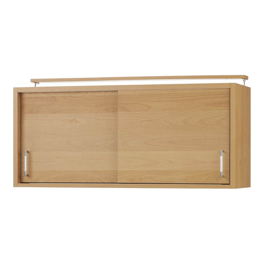 組立不要 アルダー引き戸頑丈本棚 幅120.5cm 上置き ウッドラック 木製シェルフ 本棚 ラック シェルフ 545039