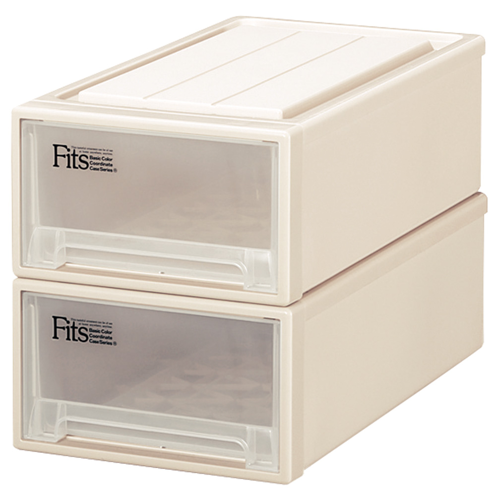 Fits フィッツ収納ケース クローゼットタイプ 奥行53cm 幅30cm 高さ18cm 2個組 収納ボックス 小物収納 フリーボックス 545808