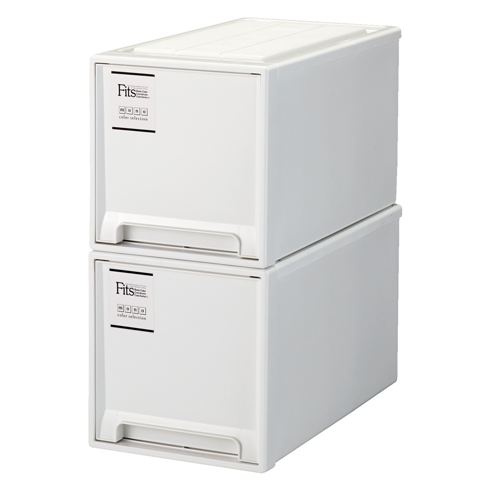 Fits フィッツ収納ケース クローゼットタイプ 奥行53cm 幅30cm 高さ30cm 2個組 収納ボックス 小物収納 フリーボックス 545810