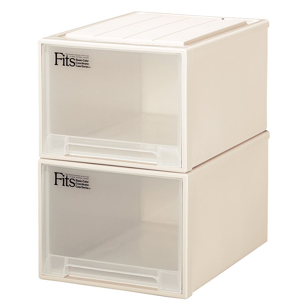 Fits フィッツ収納ケース クローゼットタイプ 奥行53cm 幅39cm 高さ30cm 2個組 収納ボックス 小物収納 フリーボックス 545813