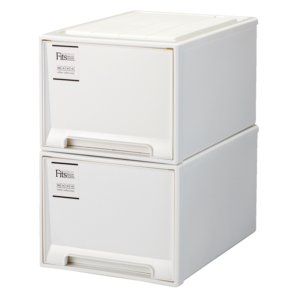 Fits フィッツ収納ケース クローゼットタイプ 奥行53cm 幅39cm 高さ30cm 2個組 収納ボックス 小物収納 フリーボックス 545813