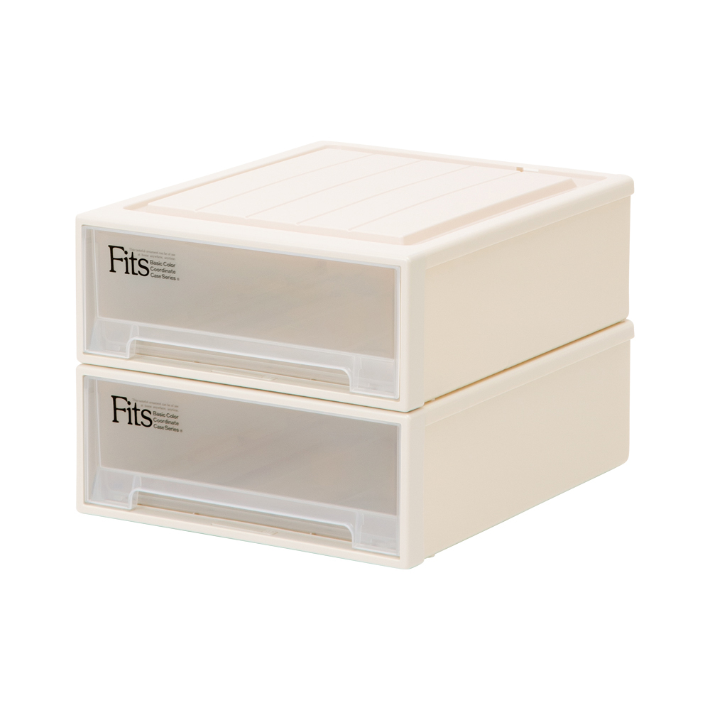 Fits フィッツ収納ケース クローゼットタイプ 奥行53cm 幅44cm 高さ18cm 2個組 収納ボックス 小物収納 フリーボックス 545814