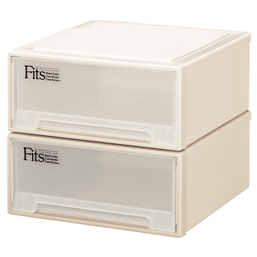 Fits フィッツ収納ケース サイズいろいろ 奥行45cm 幅45cm 高さ20cm 2個組 収納ボックス 小物収納 フリーボックス 545818