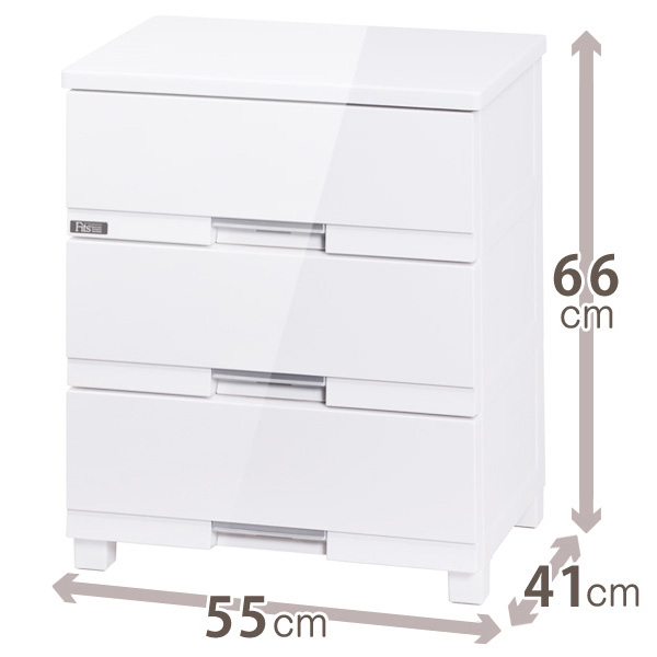 Fits フィッツプラスプレミアム 幅55cm 3段［FP5503 テンマ］ タンス 衣類収納 545955