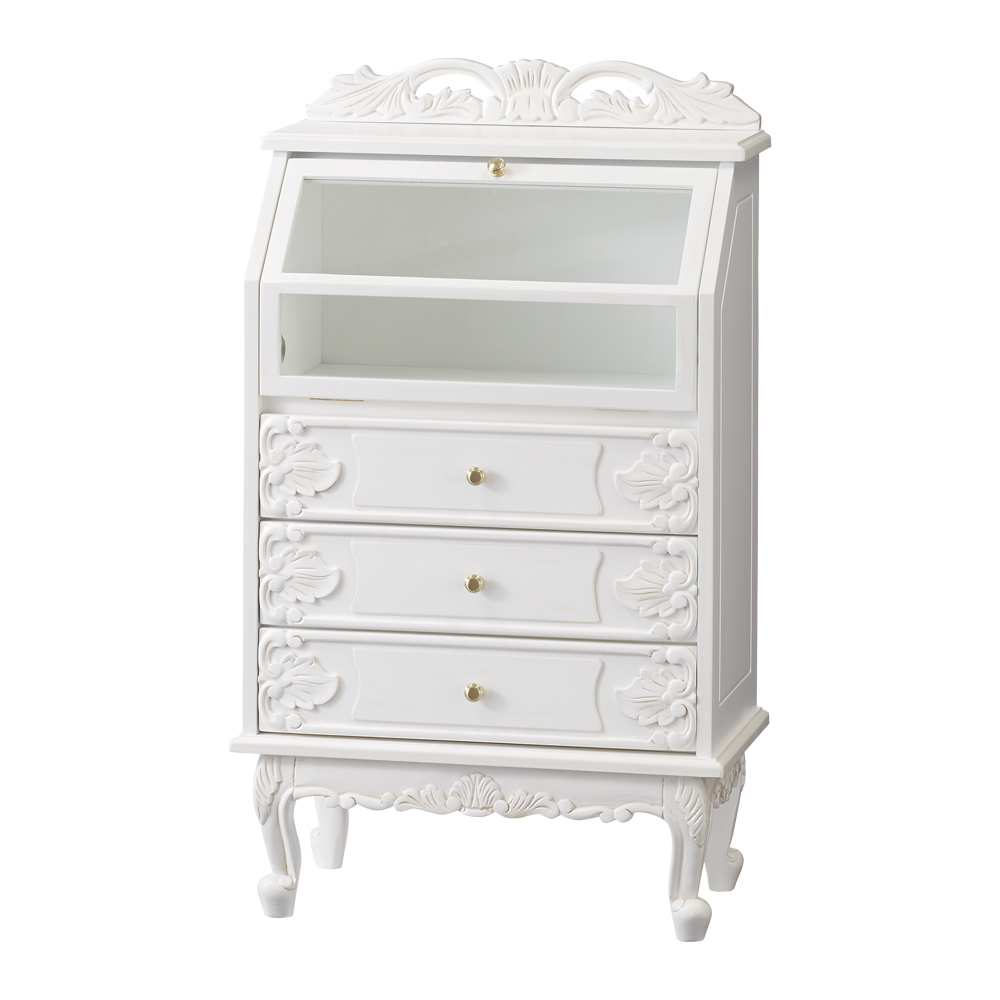 アンティーク クラシック シリーズ ショーケース キャビネット 引き出しタイプ キャビネット リビングボード リビング収納 546918