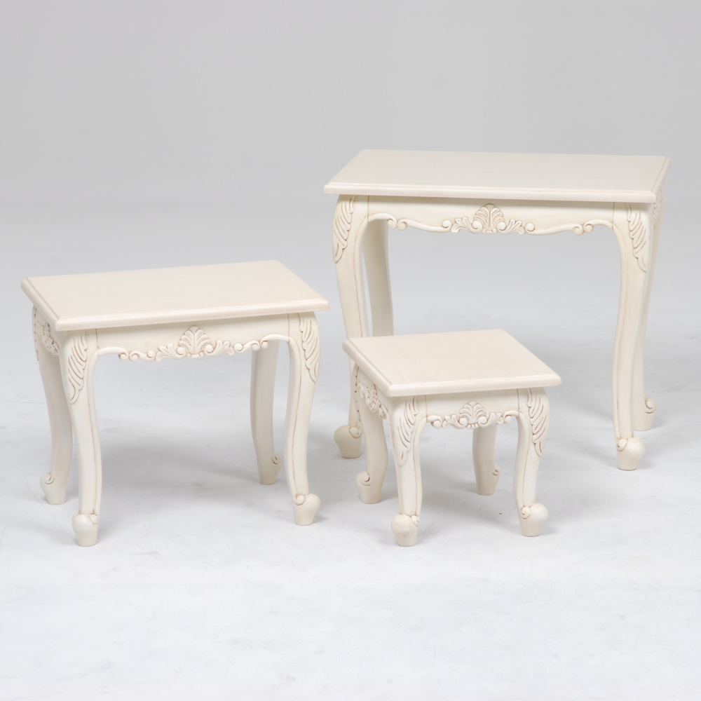 アンティーククラシックシリーズ ネストテーブル 3点セット ネストテーブル テーブル 546928