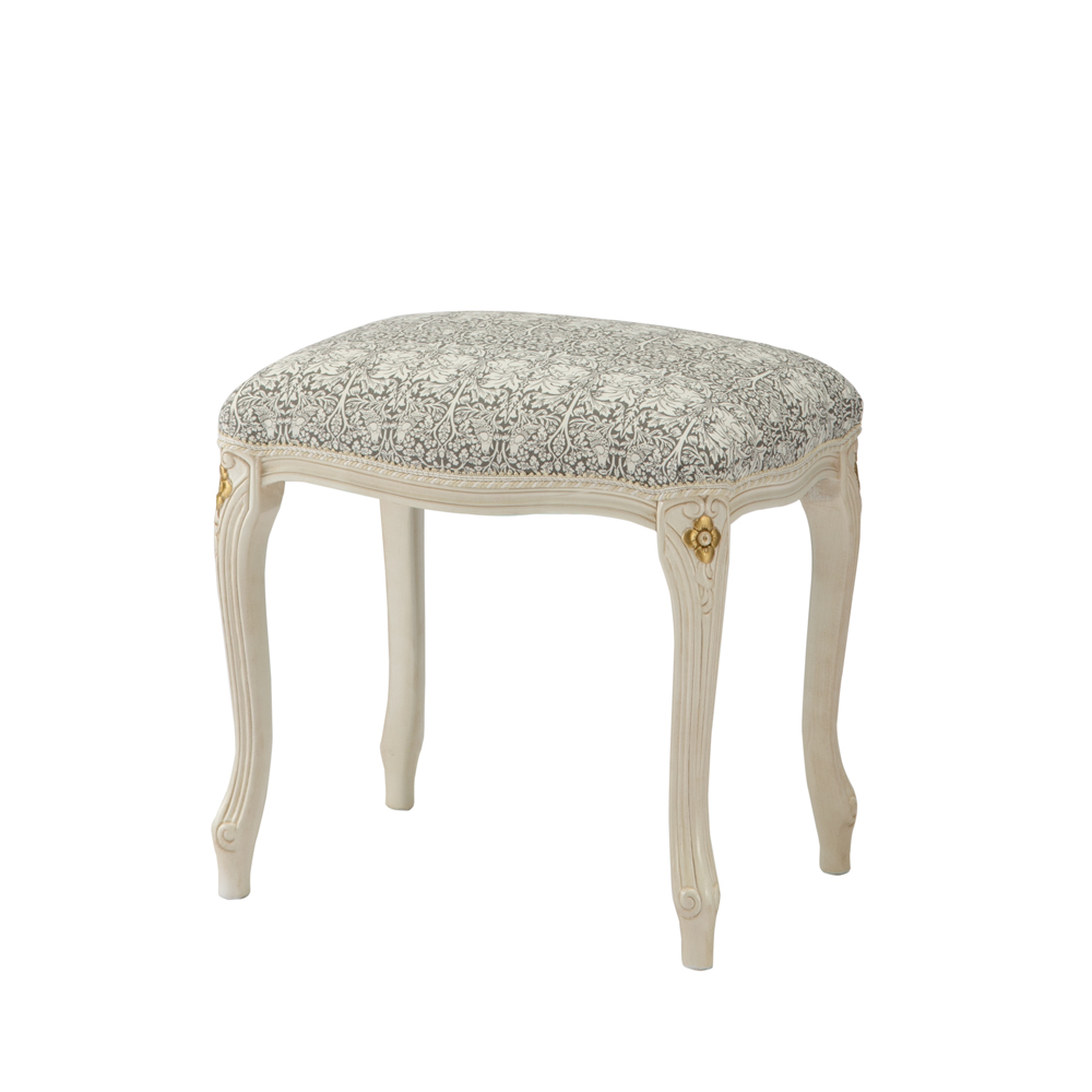 スツール【ブラザーラビット】 Fabric by BEST OF MORRIS 幅47cm奥行36cm高さ47cm スツール 丸椅子 椅子 チェア 546937