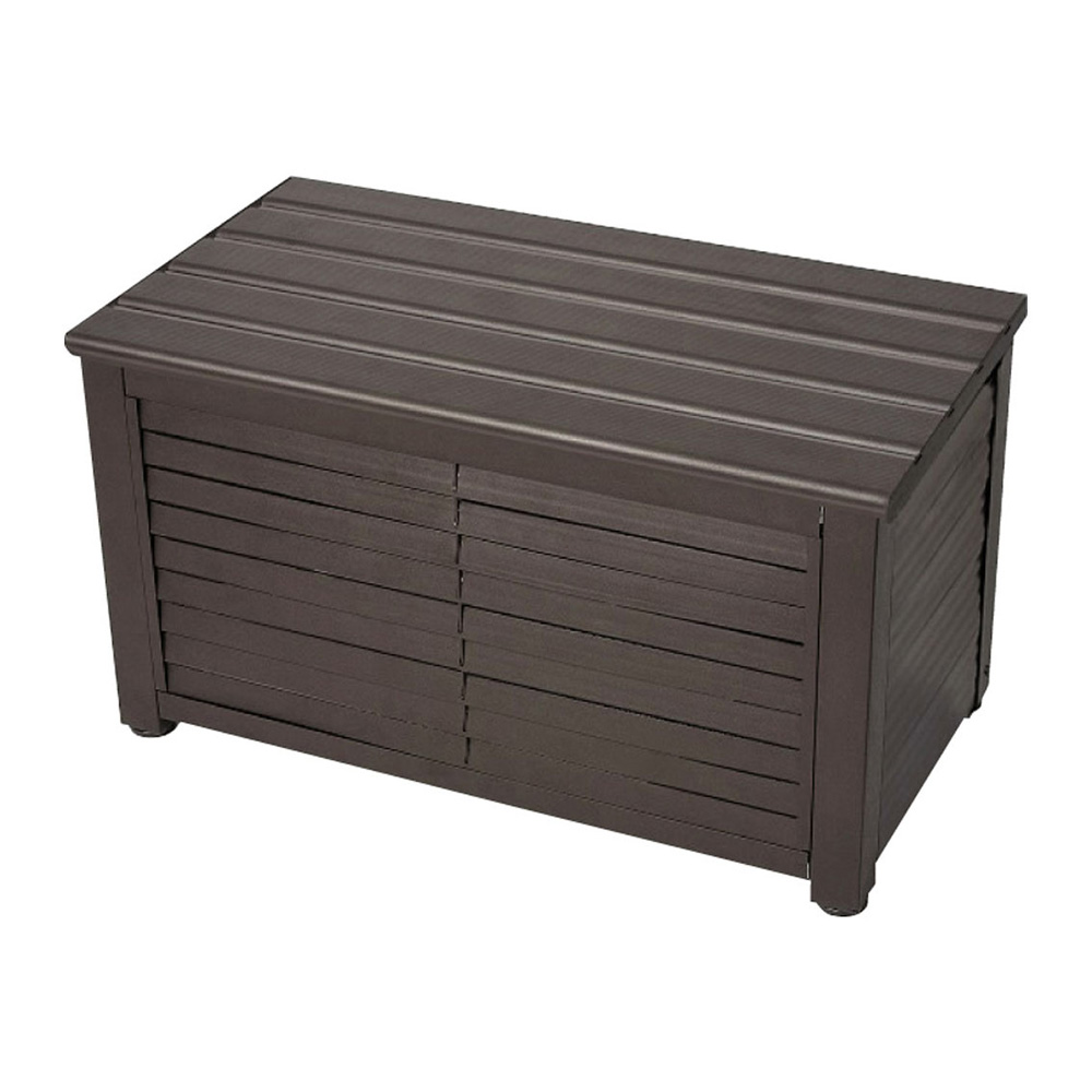 ルーバーストッカー 深型ベンチタイプ 幅84cm ガーデンチェア ベンチ ガーデンファニチャー 547121