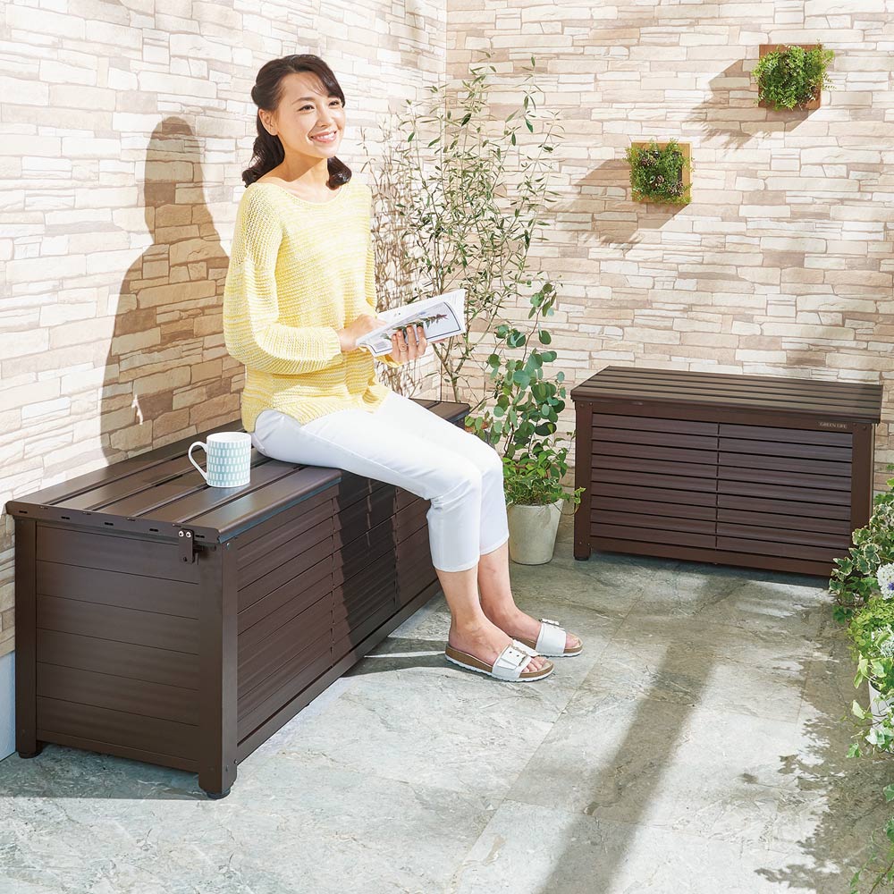 ルーバーストッカー 深型ベンチタイプ 幅114cm 通販 - ディノス