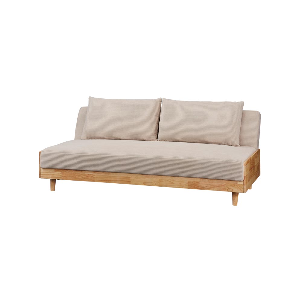 北欧風コーデュロイソファベッド 幅189cm ソファベッド ソファ 585402