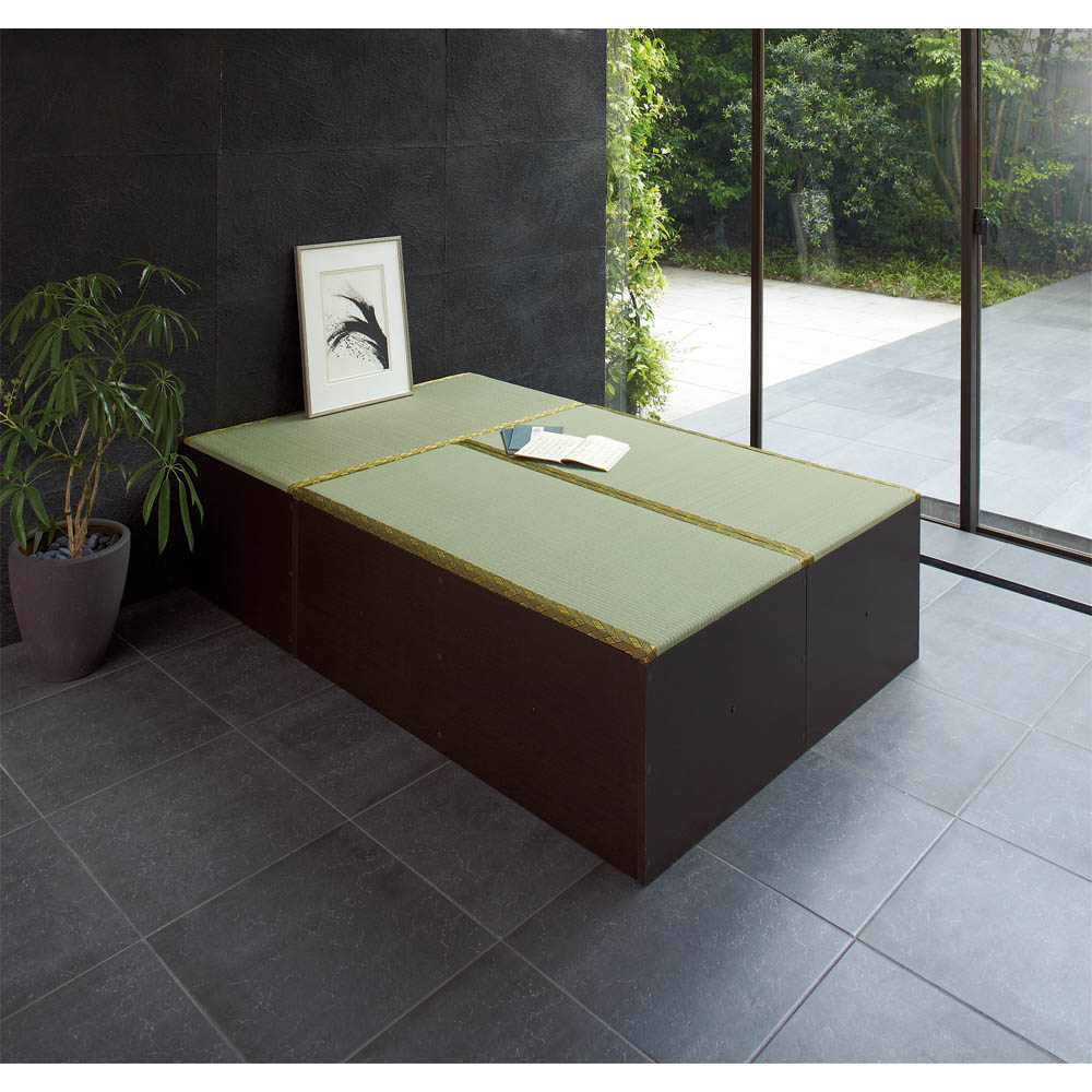 ユニット畳シリーズ お得なセット 3畳セット 幅120奥行180cm 高さ31cm ユニットシェルフ リビング収納 585611