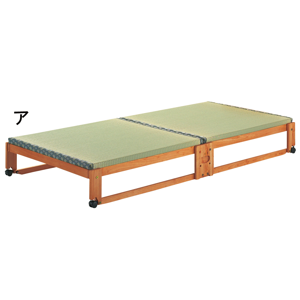 ≪ワイドシングル≫ 畳空間を簡単に演出できる折りたたみベッド（棚なし） 畳ベッド ベッド 585623