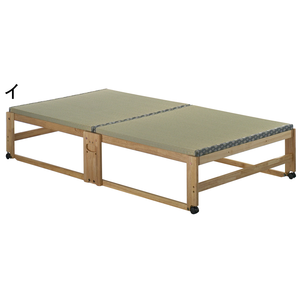 ≪シングル・ハイタイプ≫ 畳空間を簡単に演出できる折りたたみベッド ハイタイプ(棚なし) 畳ベッド ベッド 585624